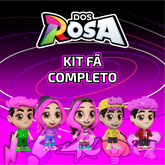 KIT FÃ COMPLETO COM 5 BONECOS DO GRUPO DOS ROSA
